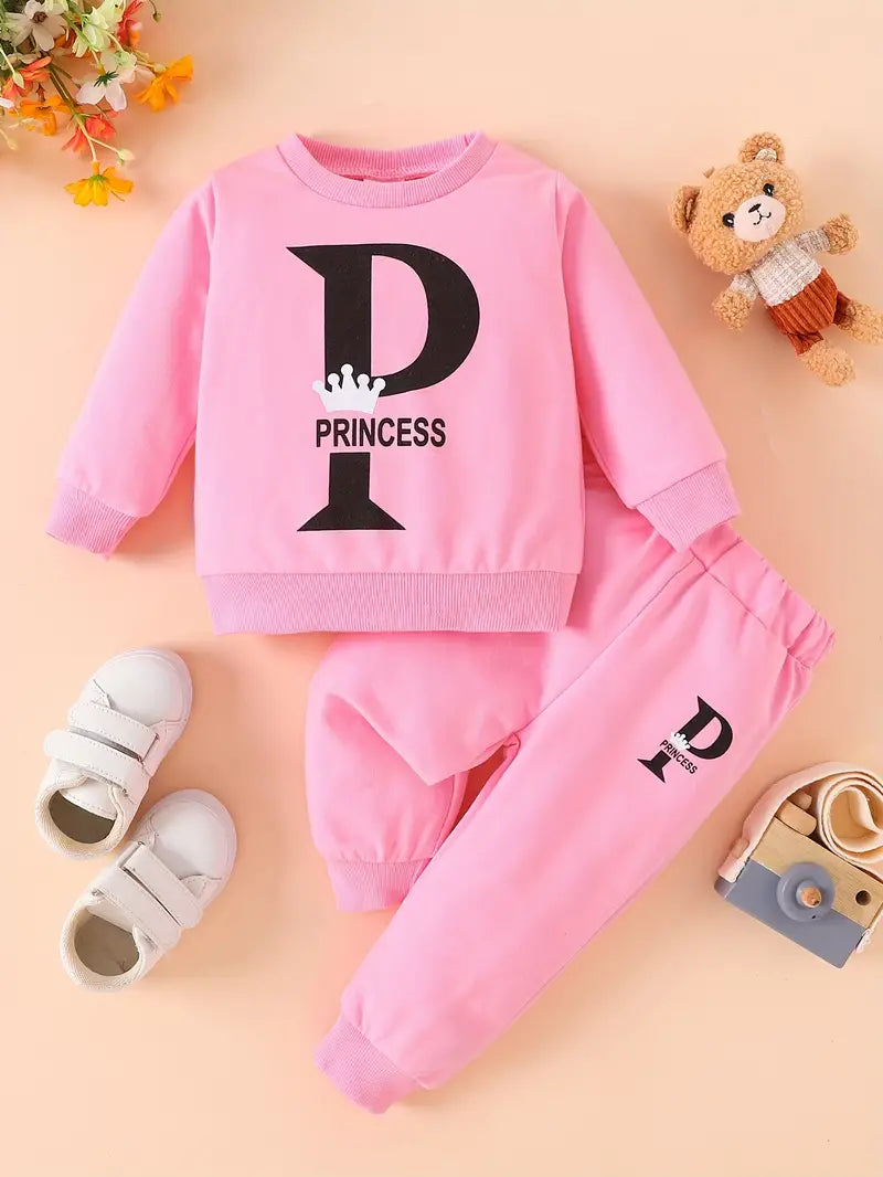 Kids Princess Winter Fleece 2pcs