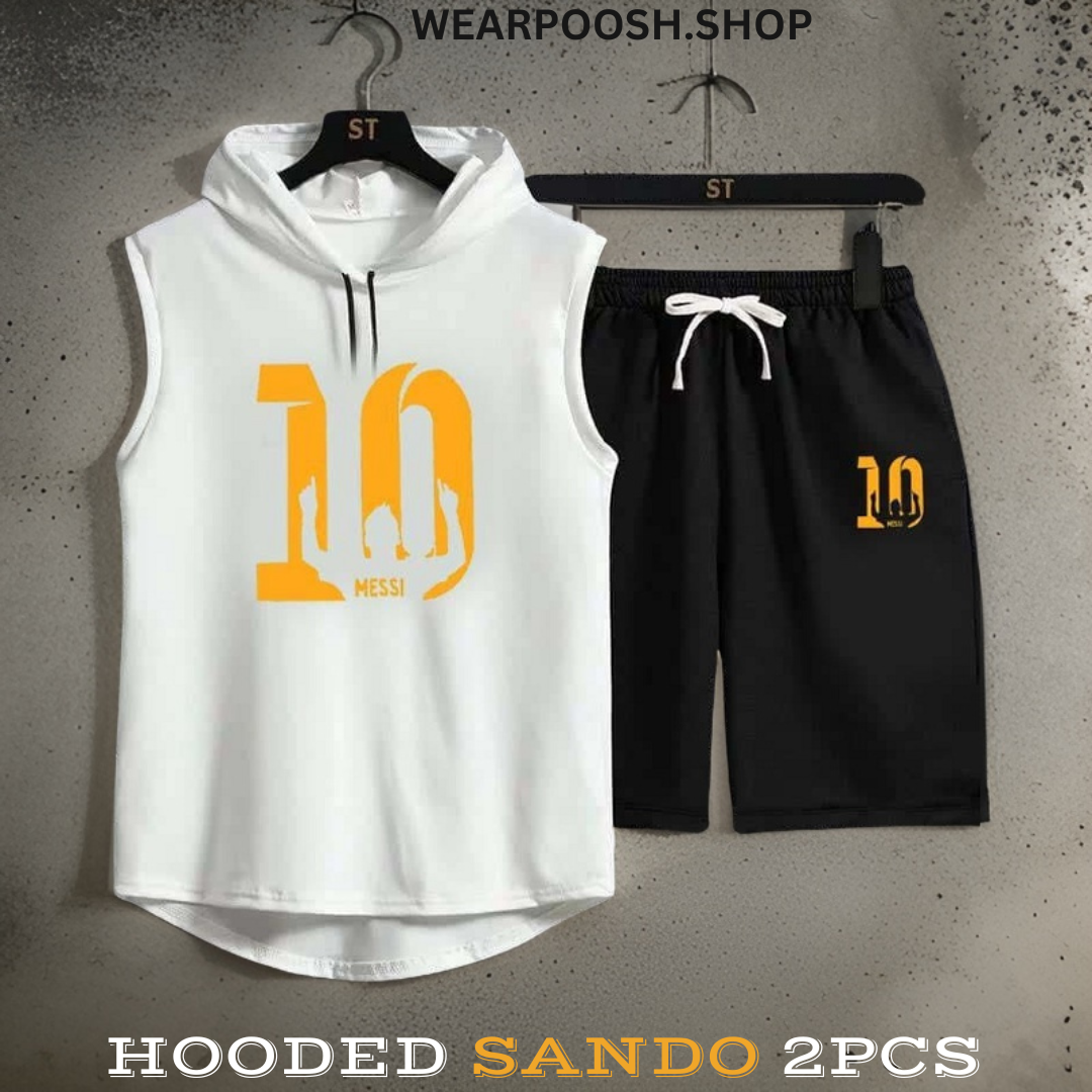 Stylish Hooded No 10 Sando 2pcs