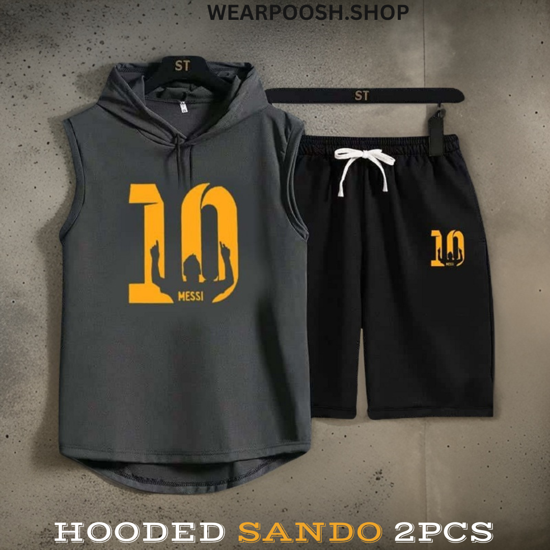 Stylish Hooded No 10 Sando 2pcs