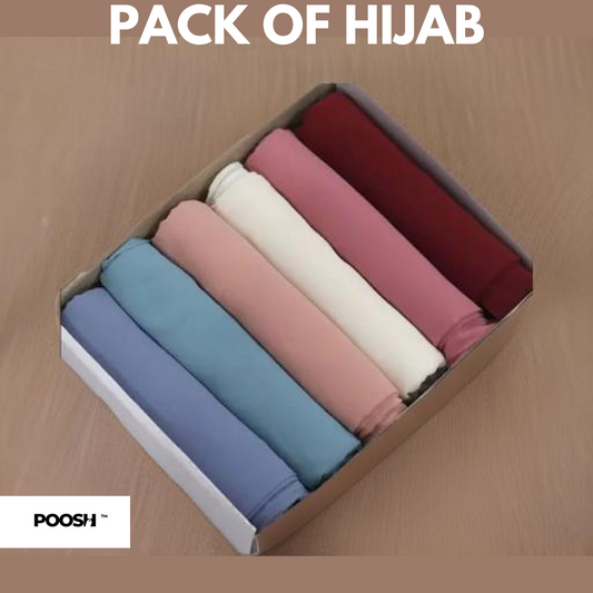 Chiffon-Bundle Of 6 Hijab