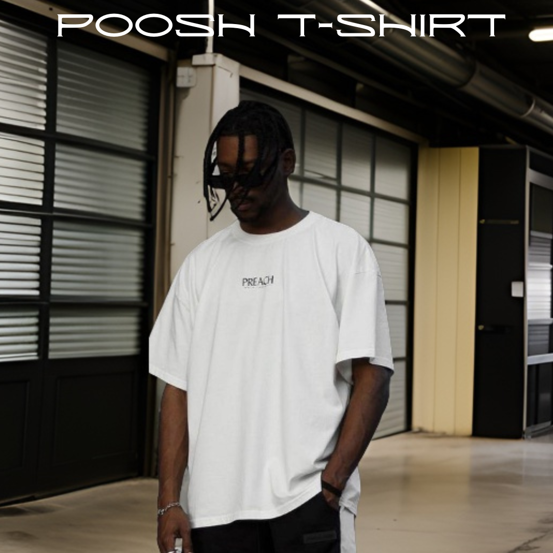 Poosh White T-Shirt