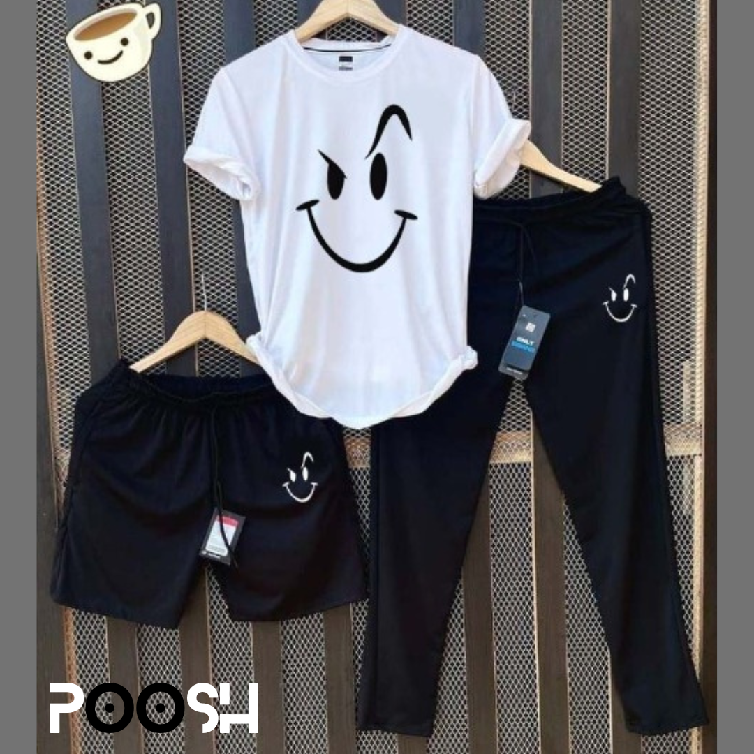 Smile Pack of 3pc Set Track Suit