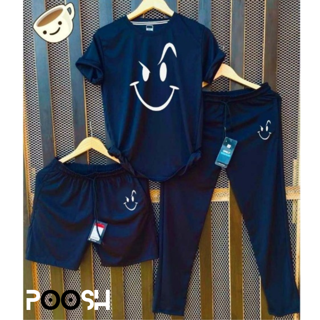 Smile Pack of 3pc Set Track Suit