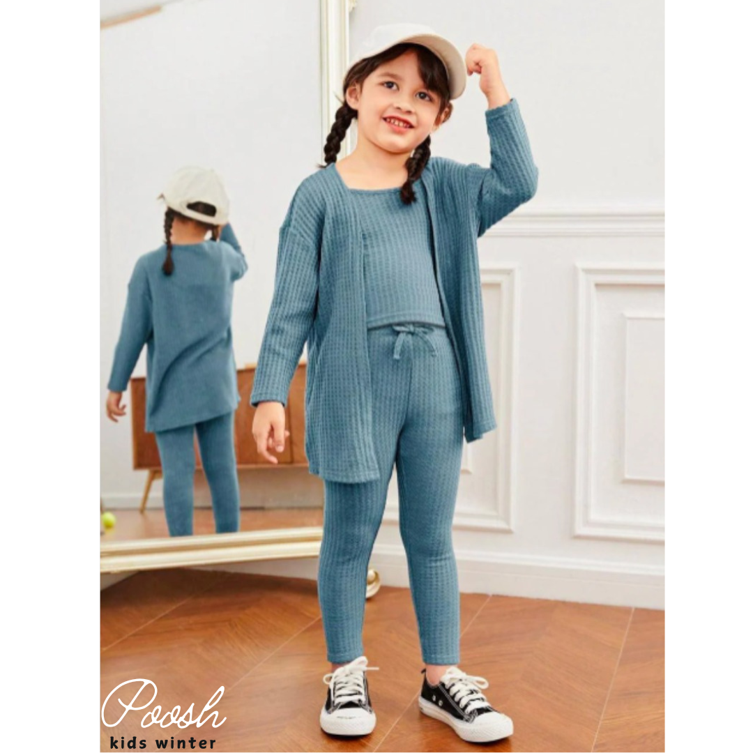 Winter Kids Three Piece Dress