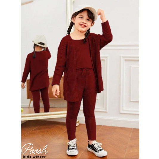 Winter Kids Three Piece Dress