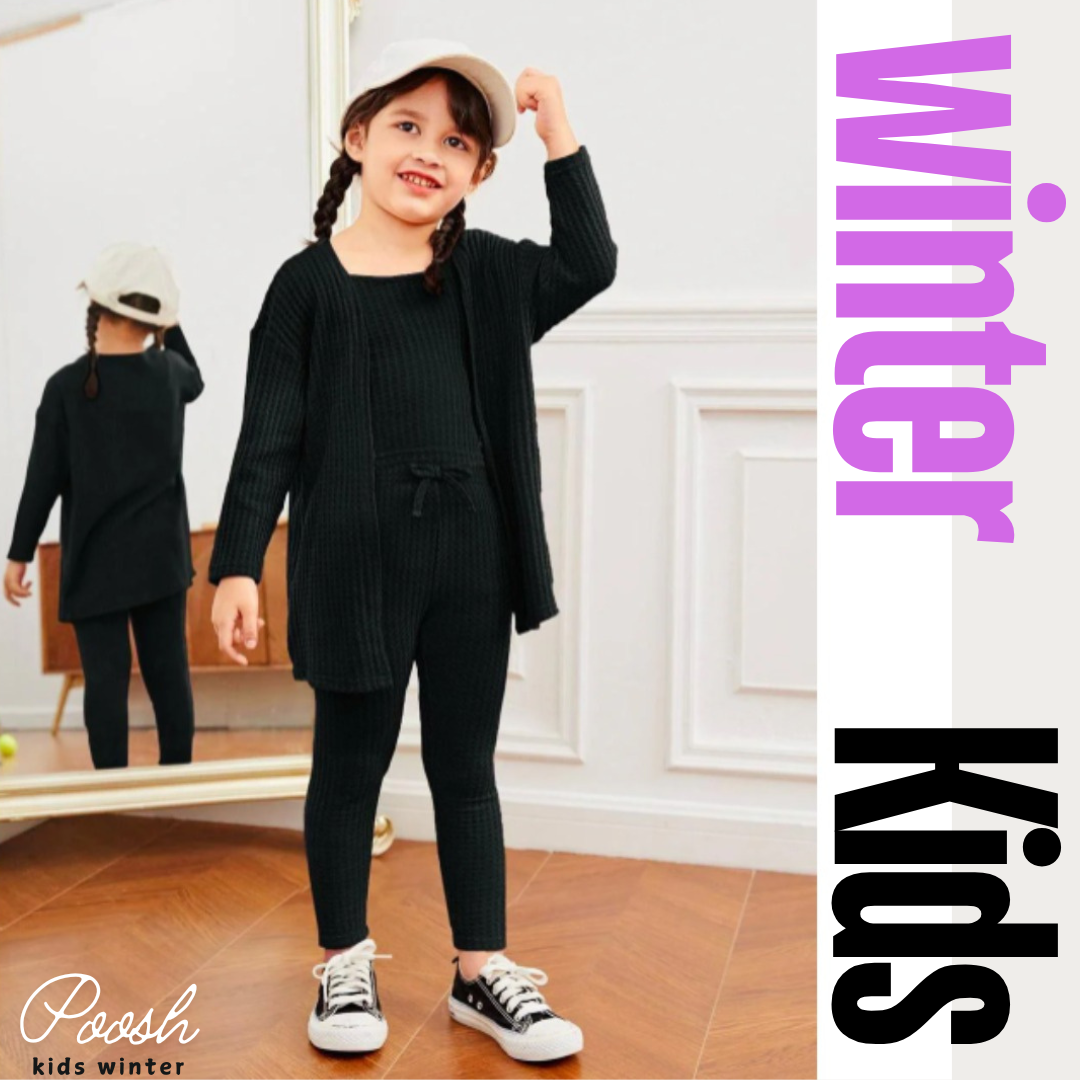 Winter Kids Three Piece Dress