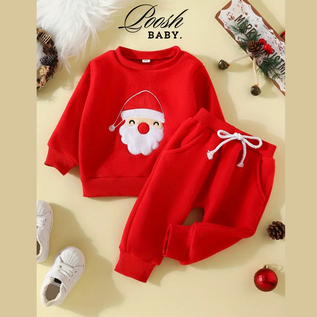 Kids Santa Red 2pcs Fleece