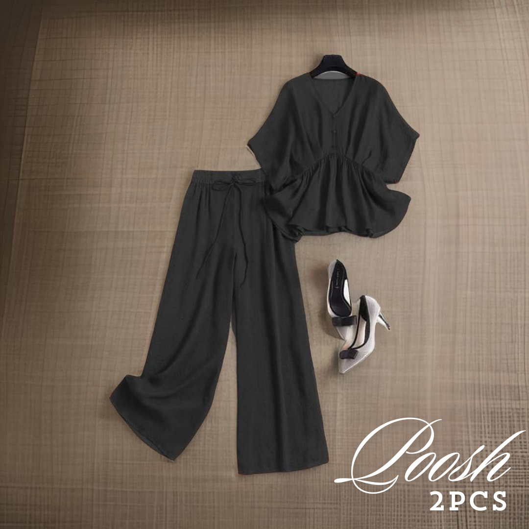 V-Neck Jumpsuit Co-Order Set