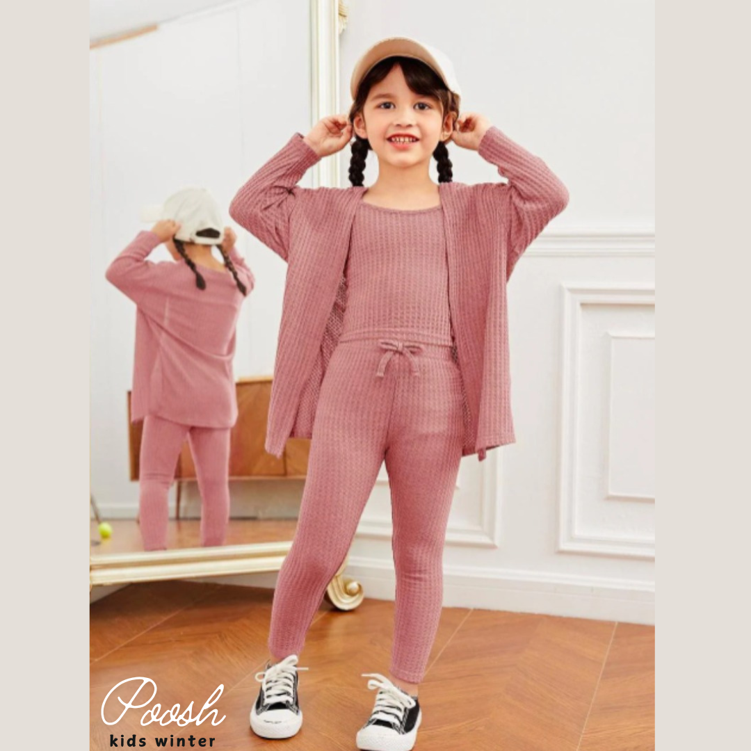 Winter Kids Three Piece Dress