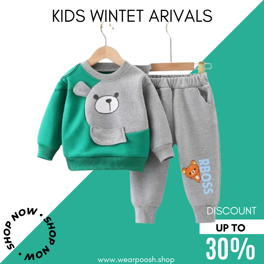 Panda Boss Kids Sweatshirt And Pant 2pc