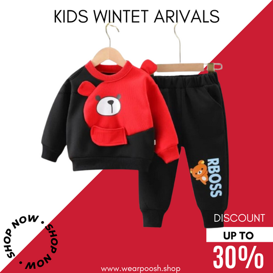 Panda Boss Kids Sweatshirt And Pant 2pc