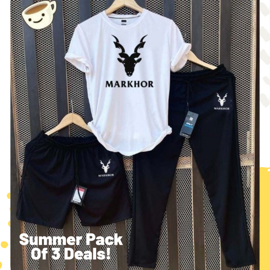 Pack of 3 Summer Track Suit Markhor