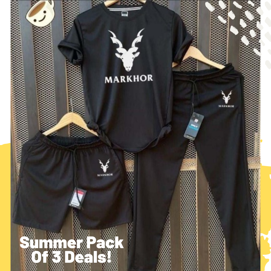 Pack of 3 Summer Track Suit Markhor