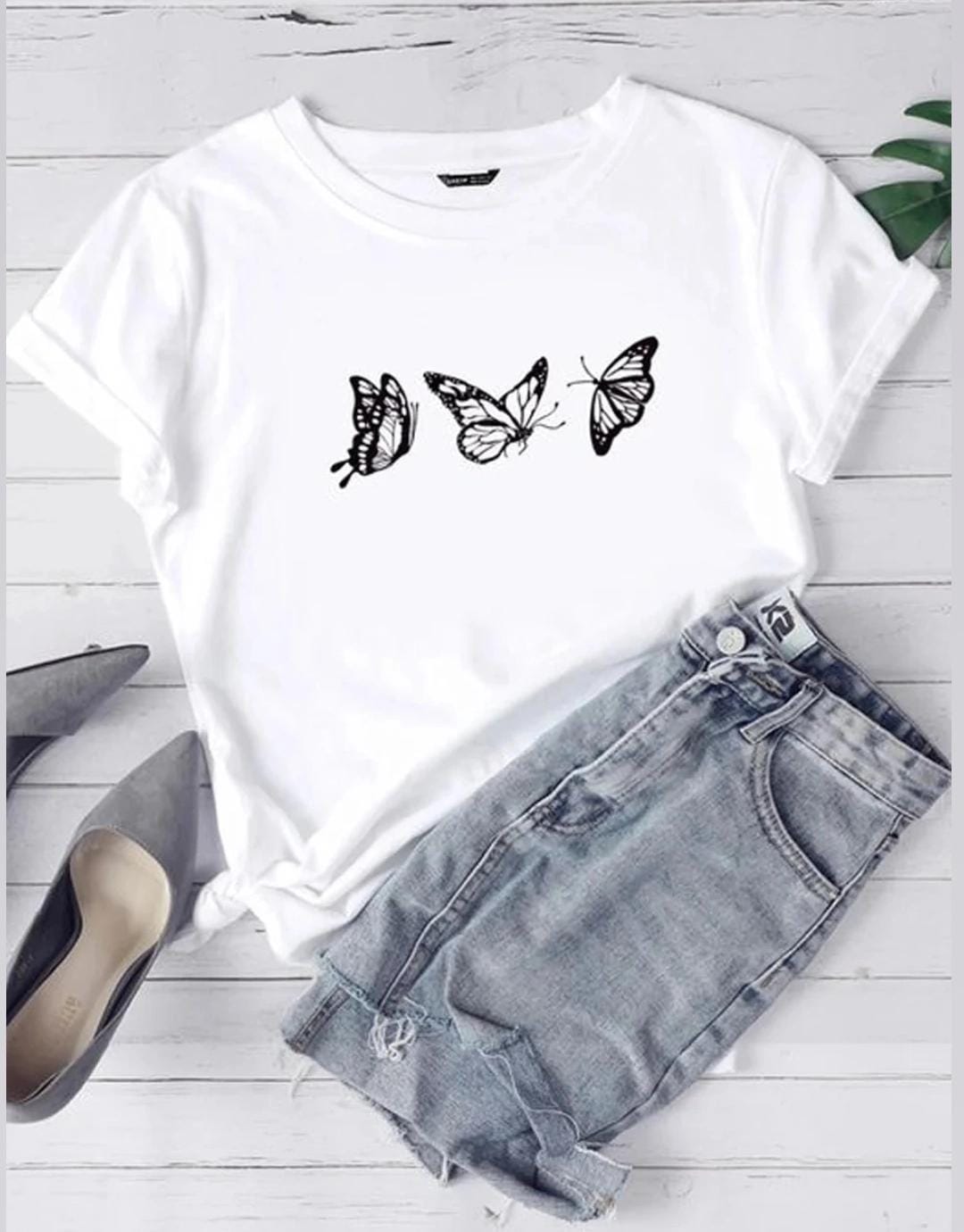 Butterfly Drop Shoulder T-shirt