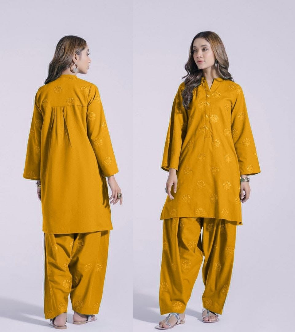 Kurta Style Embroided 2pcs