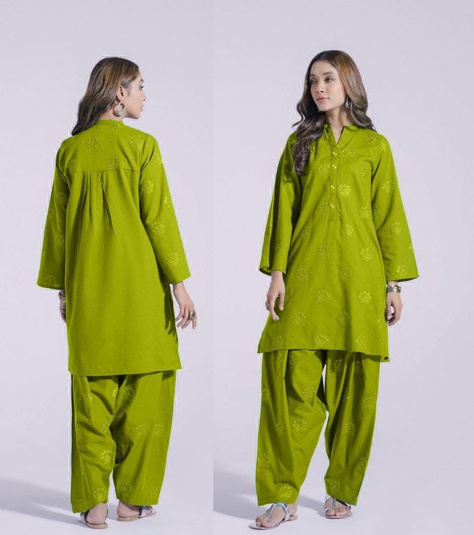 Kurta Style Embroided 2pcs