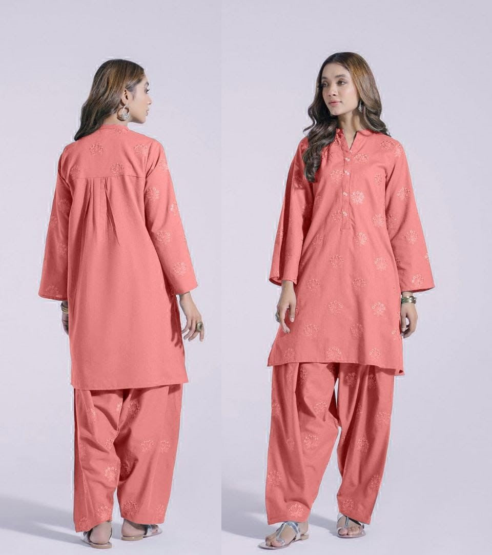 Kurta Style Embroided 2pcs