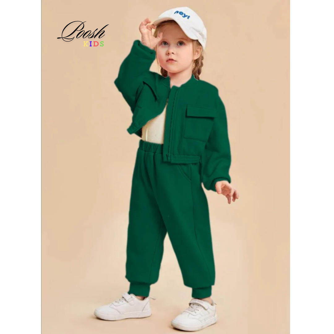 Kids Zippy Style Winter Fleece 2pc Tracksuit.