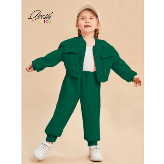 Kids Zippy Style Winter Fleece 2pc Tracksuit.