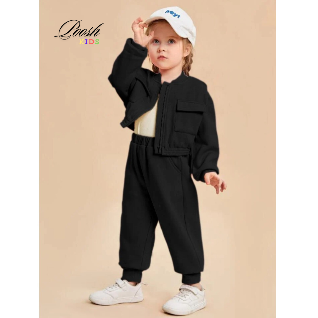 Kids Zippy Style Winter Fleece 2pc Tracksuit.