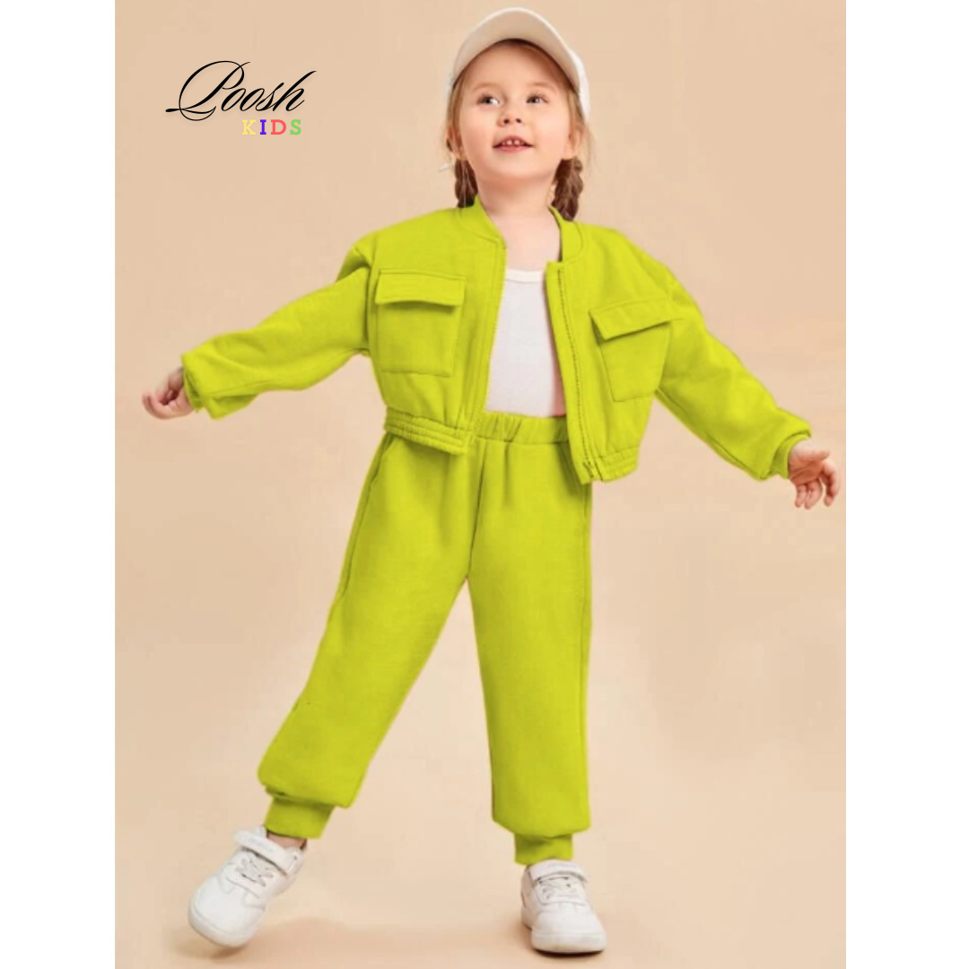 Kids Zippy Style Winter Fleece 2pc Tracksuit.