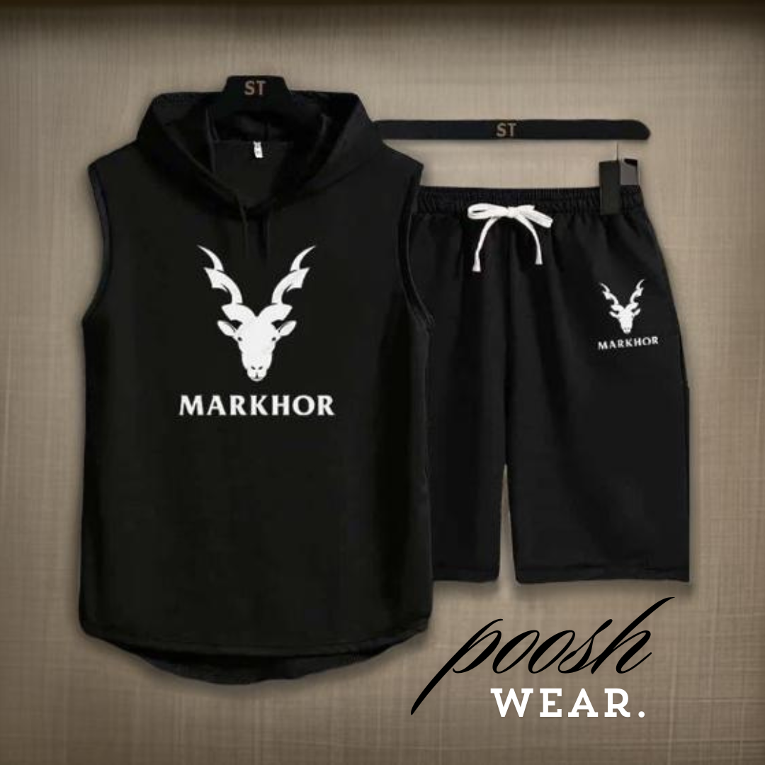 Summer Markhor Hooded Sando 2pcs