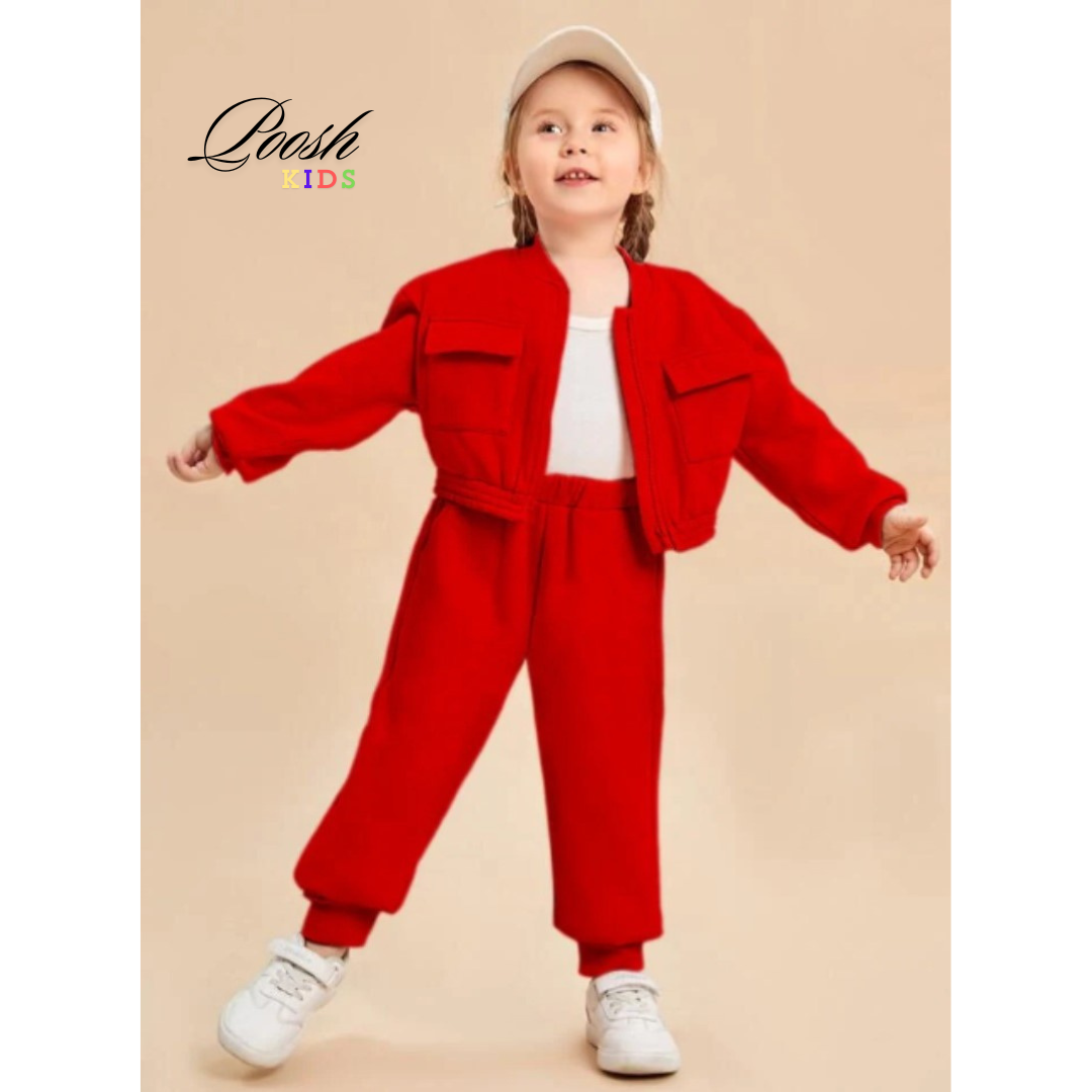 Kids Zippy Style Winter Fleece 2pc Tracksuit.