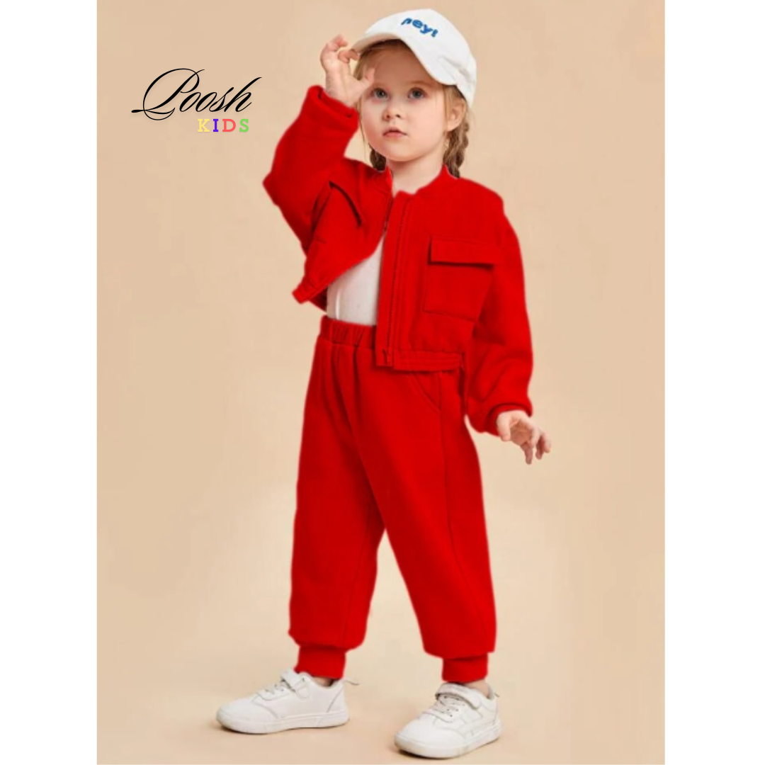 Kids Zippy Style Winter Fleece 2pc Tracksuit.