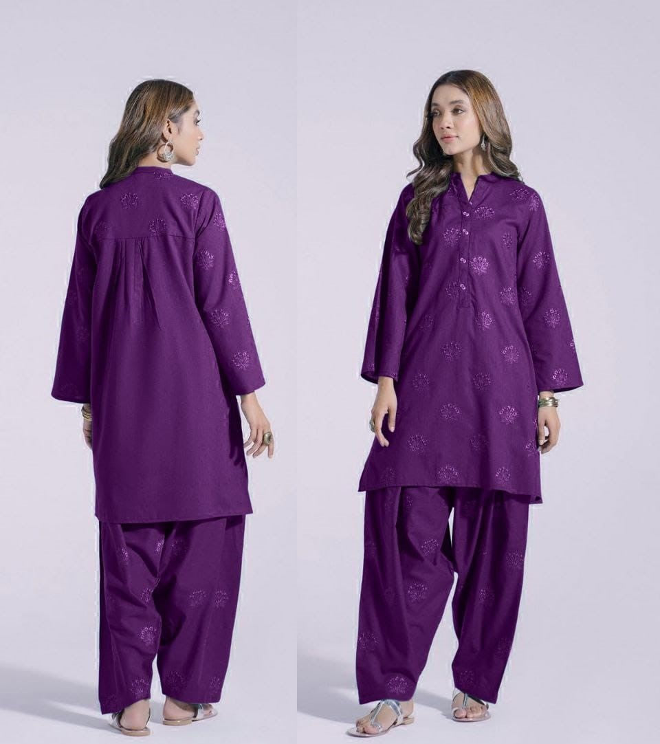 Kurta Style Embroided 2pcs