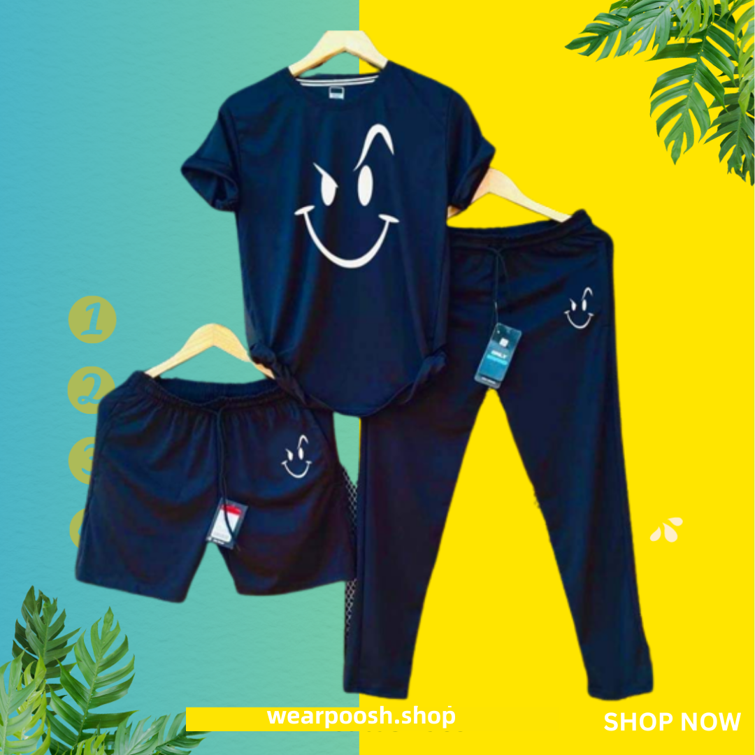 Smile Pack of 3pc Set Track Suit