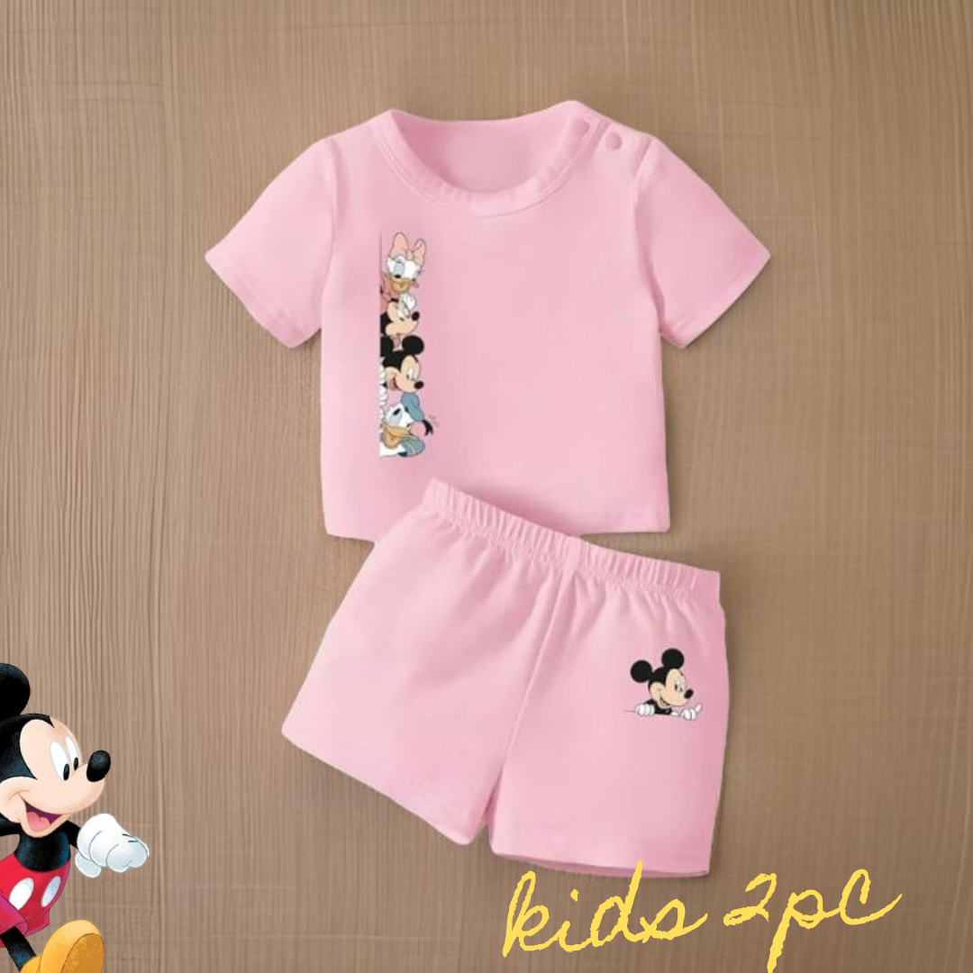 Pink Mickey Kids Summers 2pc.