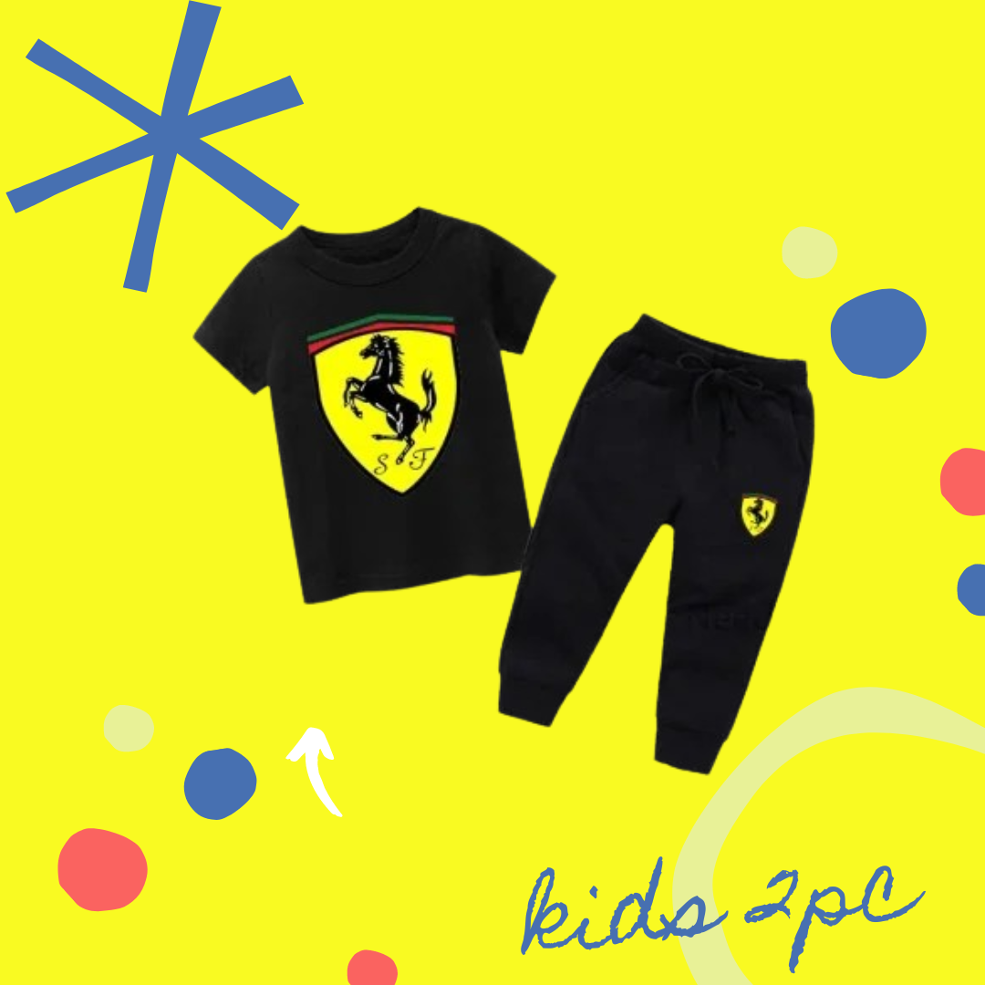 Horso Kids Black Track Suit 2pcs