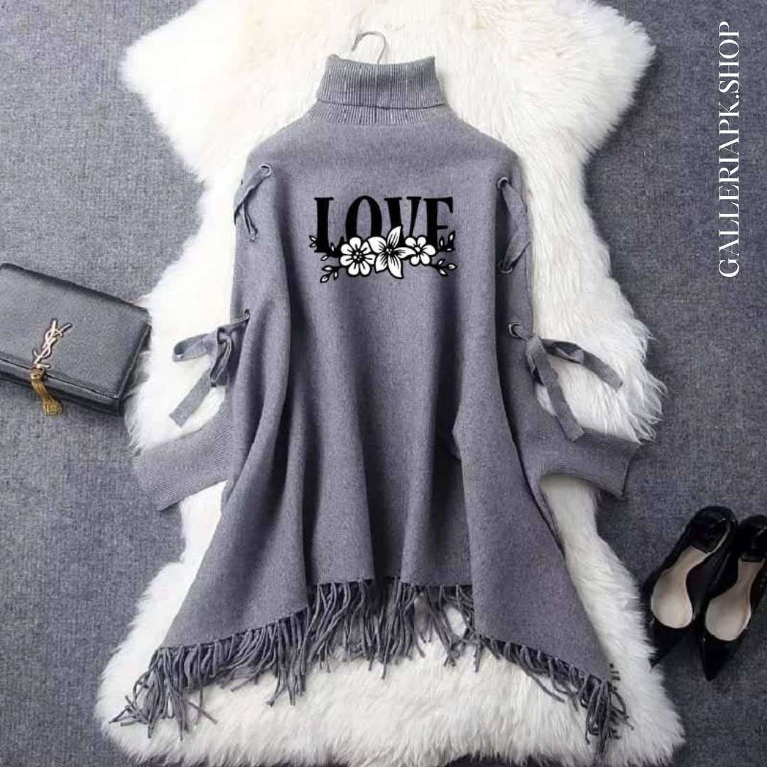 Love Flower Eyelight Poncho,