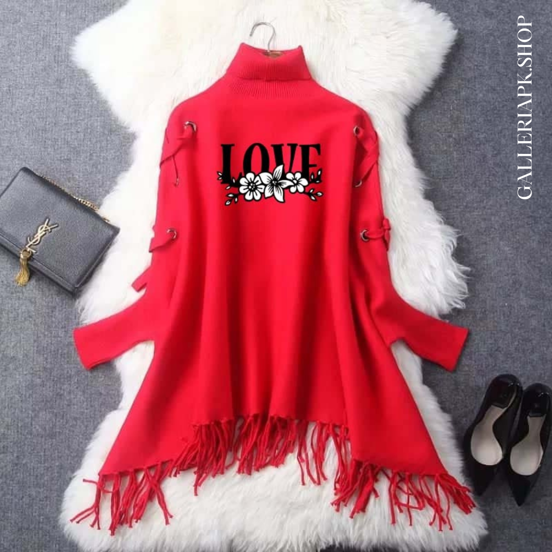 Love Flower Eyelight Poncho,