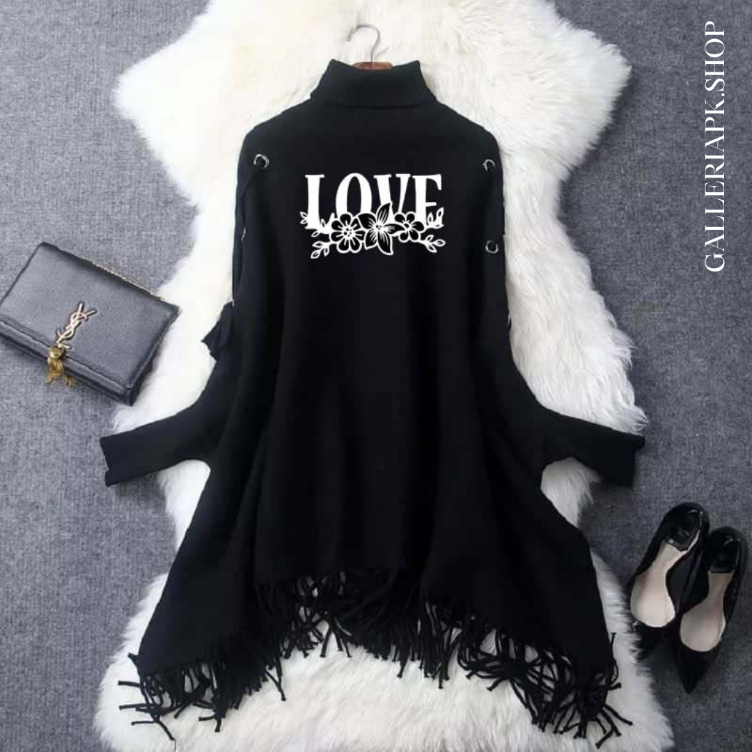 Love Flower Eyelight Poncho,