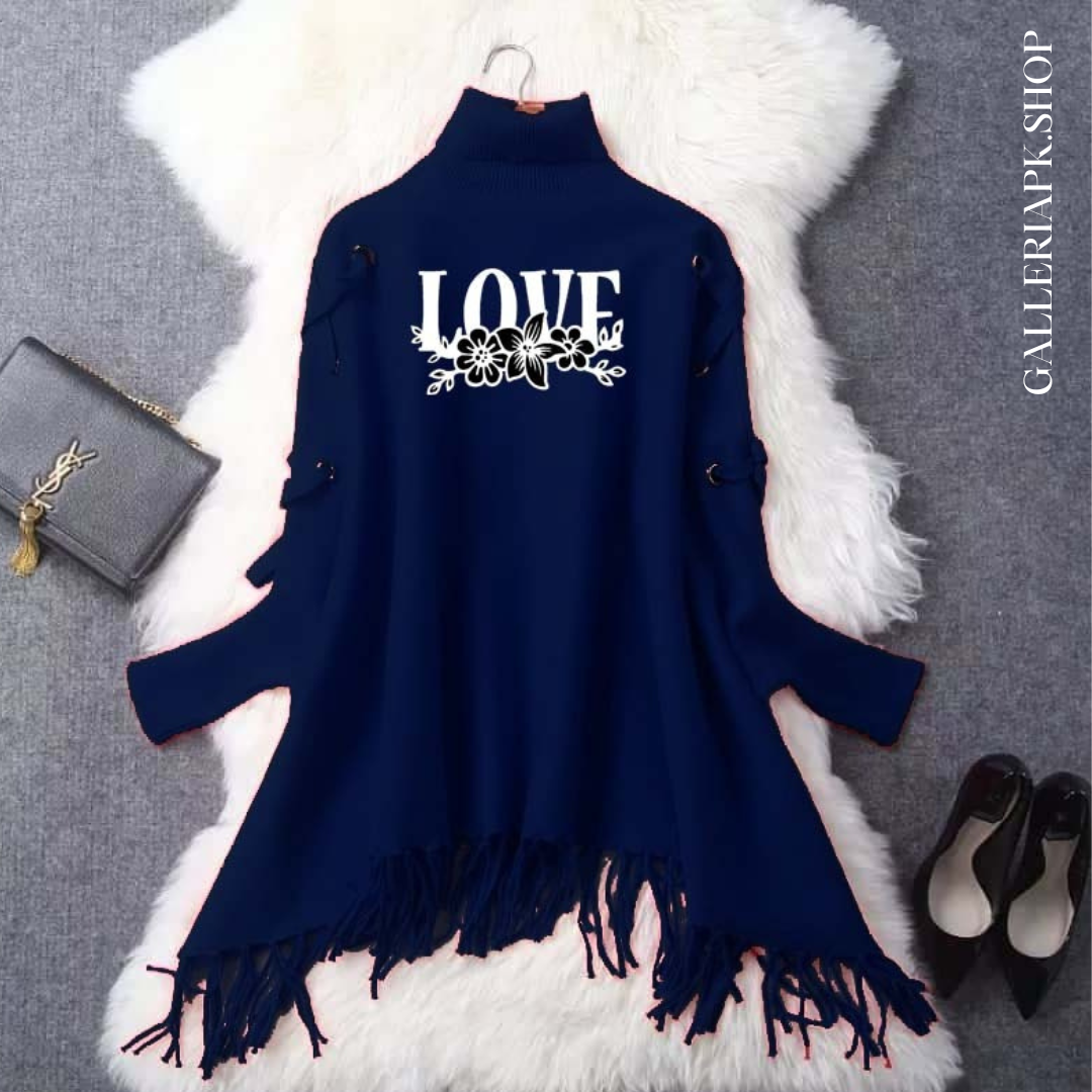 Love Flower Eyelight Poncho,